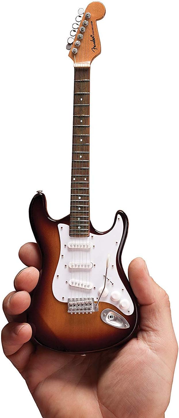 Officially Licensed Mini Sunburst Fender Strat Guitar Replica