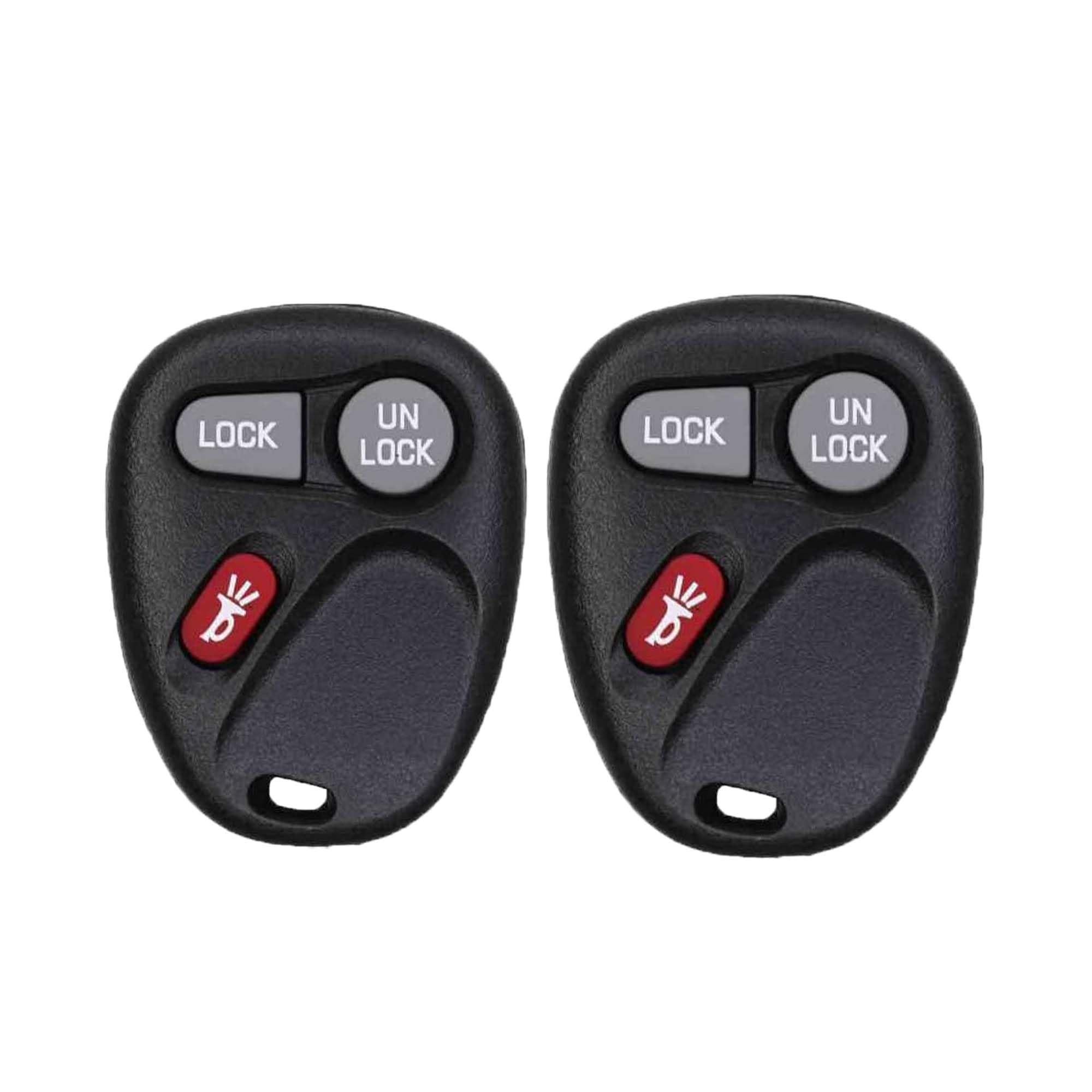 UrbanX Car Key Fob Keyless Entry Remote for 2002 GMC Sonoma FCC KOBLEAR1XT Part Number 15042968 Pack of 2