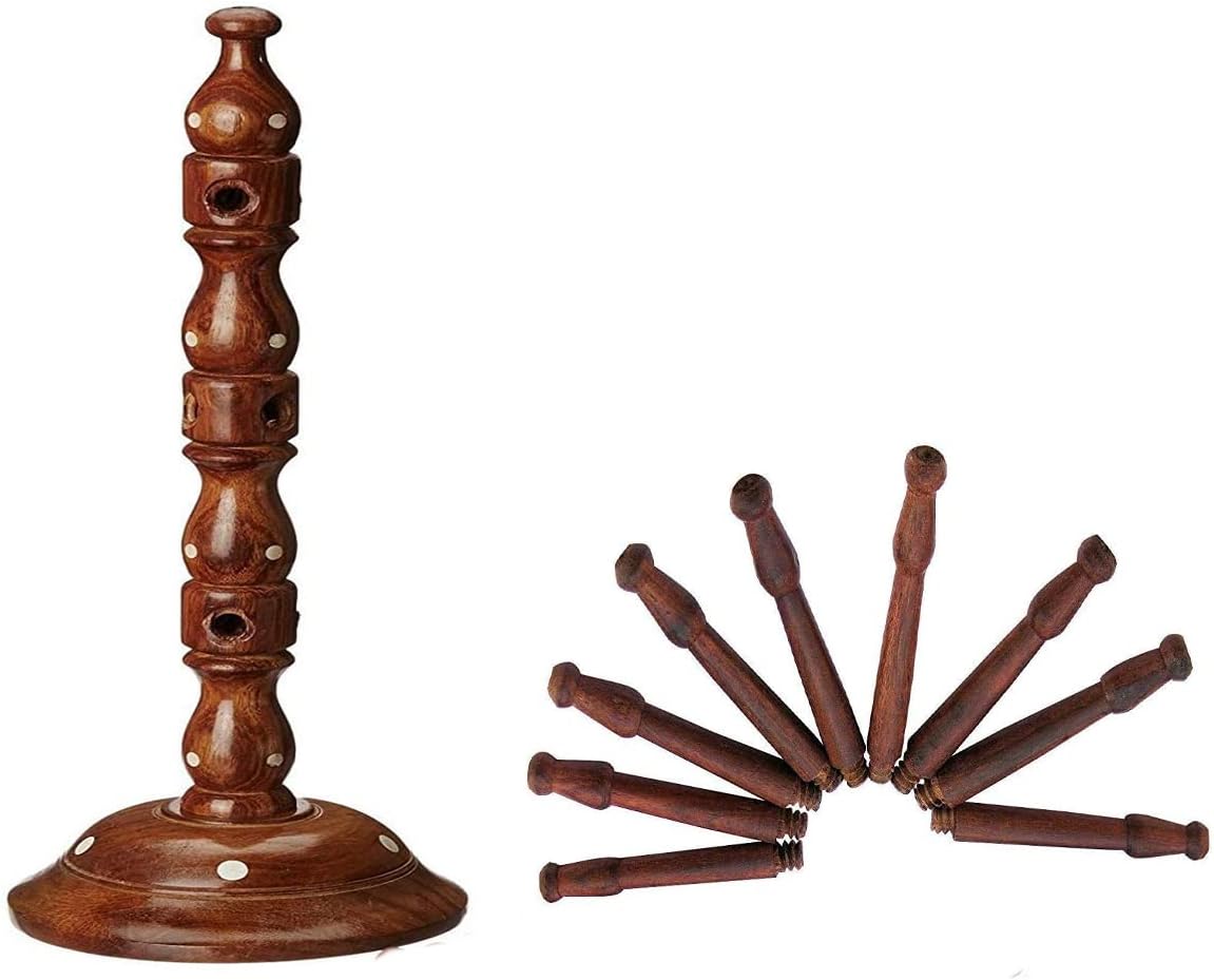 Wooden Handmade Tree-Shaped Jewelry Organizer - Elegant Jewelry Organizers and Storage Solution, Necklace Holder - Ideal for Displaying and Storing Necklaces, Bracelets, Earrings 9 rodes