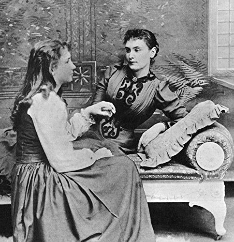Helen Adams Keller N(1880-1968) American Author And Lecturer And Anne Sullivan Macy (1866-1936) American Educator Poster Print by (18 x 24)