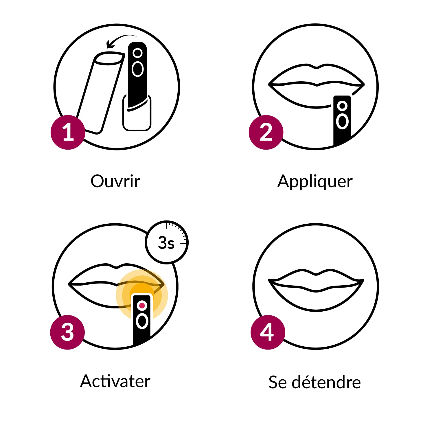 herpotherm® – le stick chauffant contre les boutons de fièvre - traitement sans produits chimiques, agit uniquement par la chaleur
