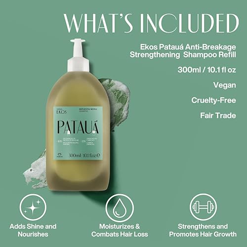 Miniatura 3 de natura Ekos Patauá - Recambio de champú para el cabello anti-rotura y remodelación - Previene la pérdida de cabello - Fortifica raíces y hebras -
