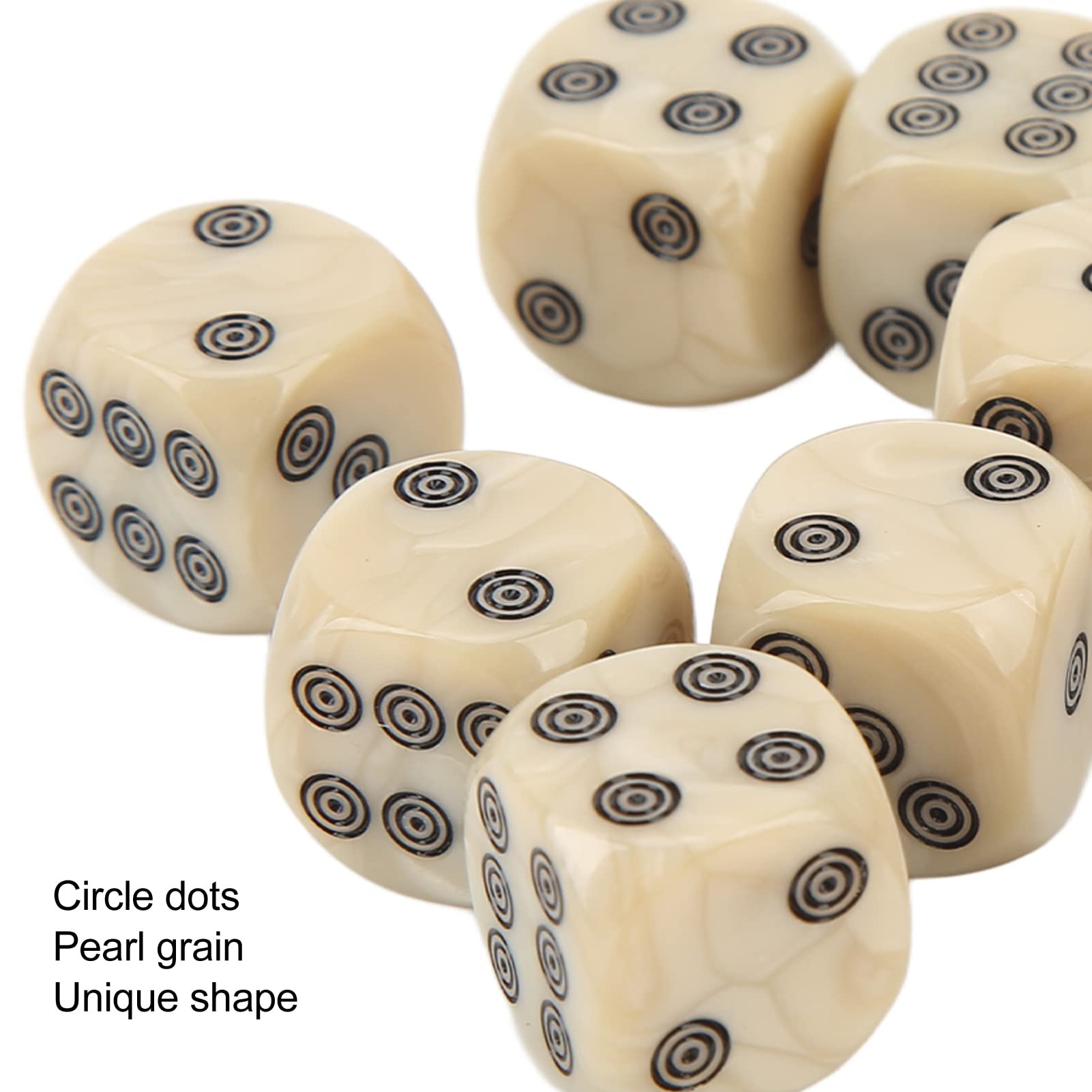 BESPORTBLE 6 Dados Con Signos De Suma Y Resta – Dados Educativos Blancos Y Negros Para Juegos Infantiles