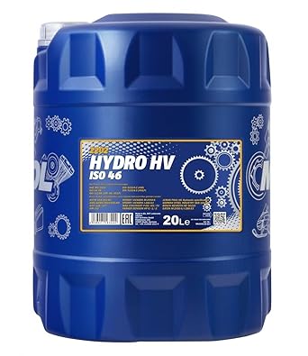 MANNOL 2202 Hydro HV ISO 46 Mineral paraffin hydraulic oils with a high-viscosity index 20 LITRES IMPORTED FROM GERMANY HIGH PERFORMANCE