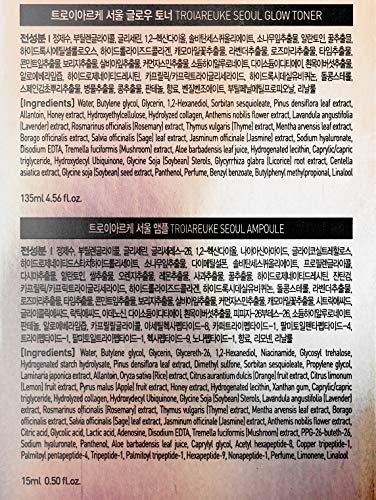 Seoul Glow Ampoule Toner, All-In-One Facial Ampoule Toner With Niacinamide, Botanical Extracts, And 7 Peptides For Glowing, Smooth, Radiant Skin | Dry, Dehydrated, Normal Skin, Korean Skin Care #TOP1