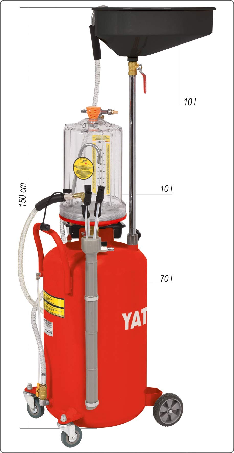 YATO YT-07190 Récupérateur d'huile 70L