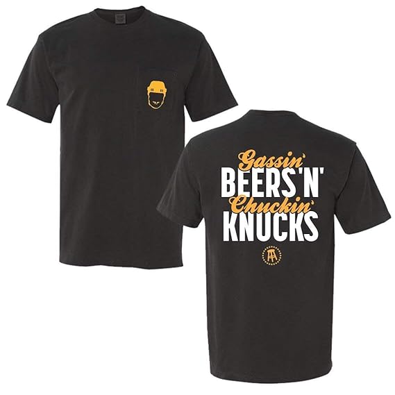 Buy Barstool Sports Gassing Beers Pocket TShirt (Large) Black at Amazon.in