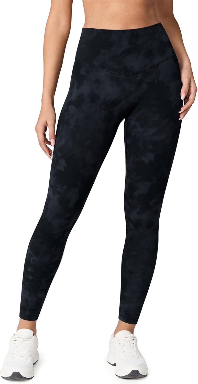 Hugcurve No Front Seam High Waisted Workout Leggings for Women Buttery Soft Yoga Pants Gym Athletic Tights - 25''