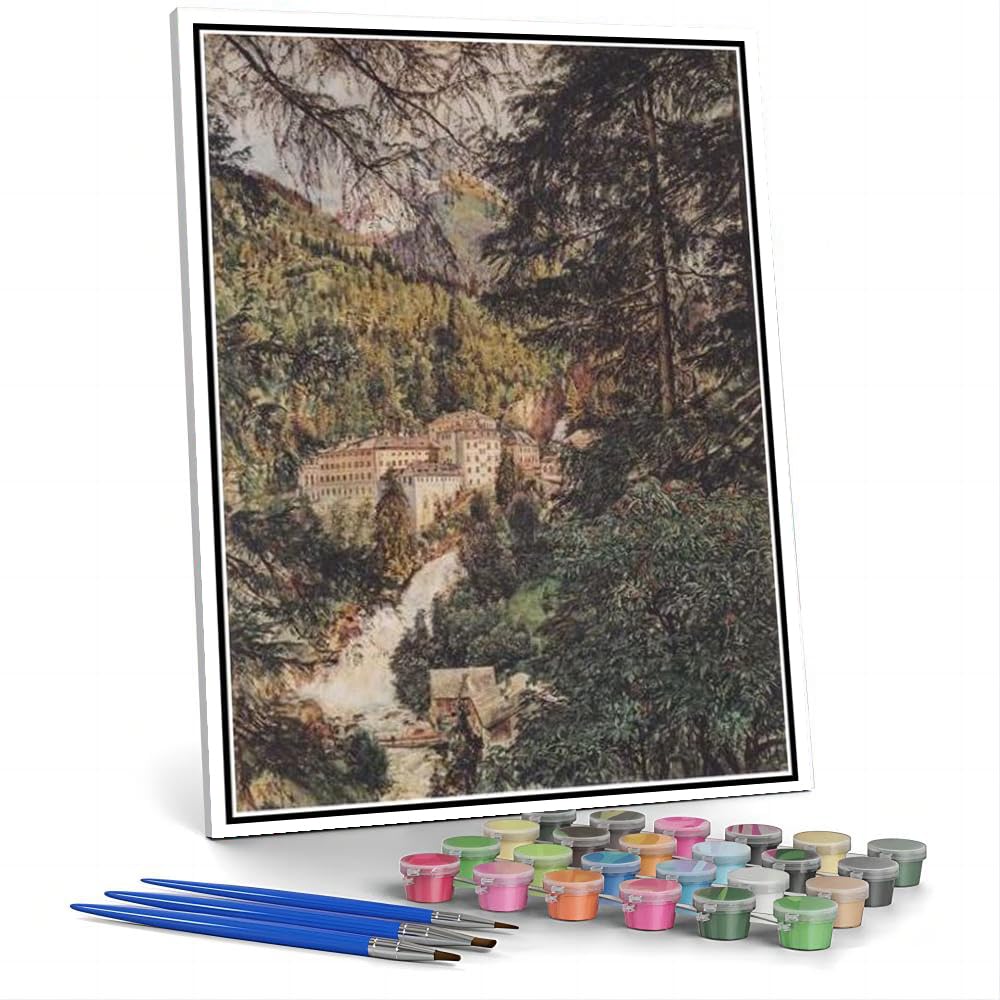 Hhydzq D Paint By Numbers For Adult View Of Ba Gastein Painting By Rudolf Von Alt Paint By Number Kit On Canvas For Beginners