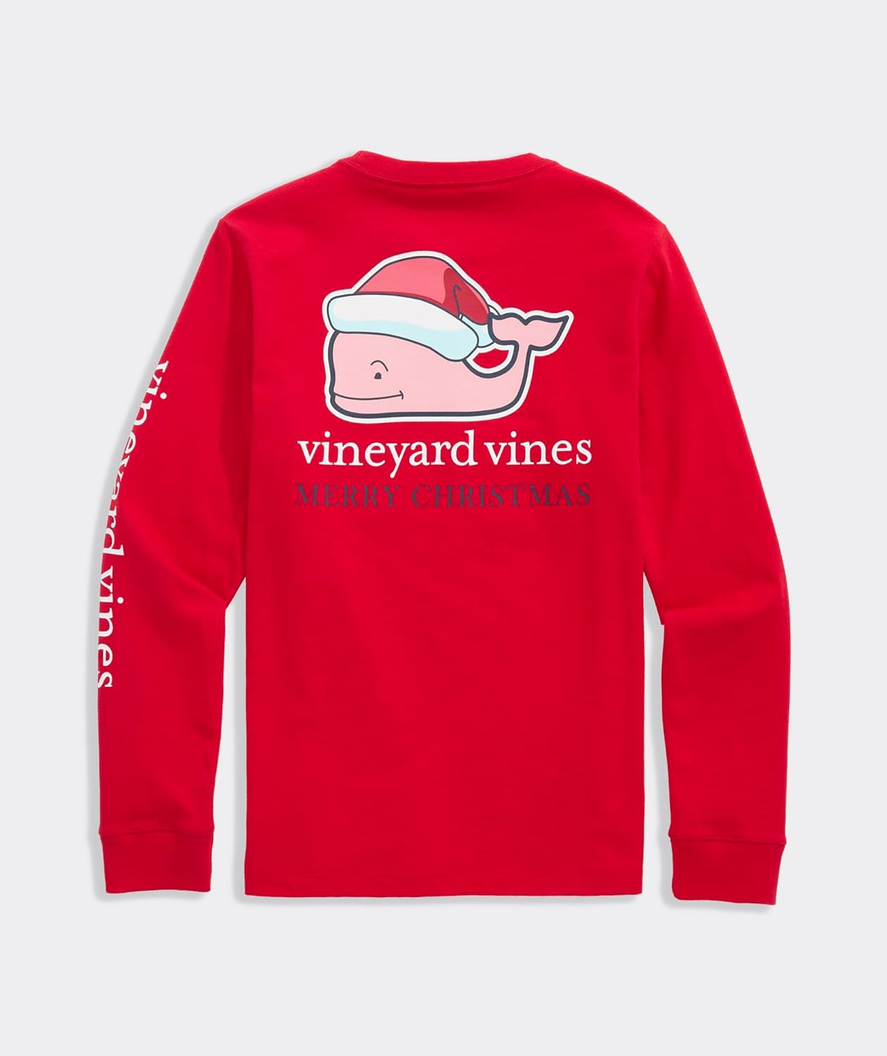 vineyard vines Unisex-Child Boys' 2025 Santa Whale Long-Sleeve Pocket Tee - Image 4