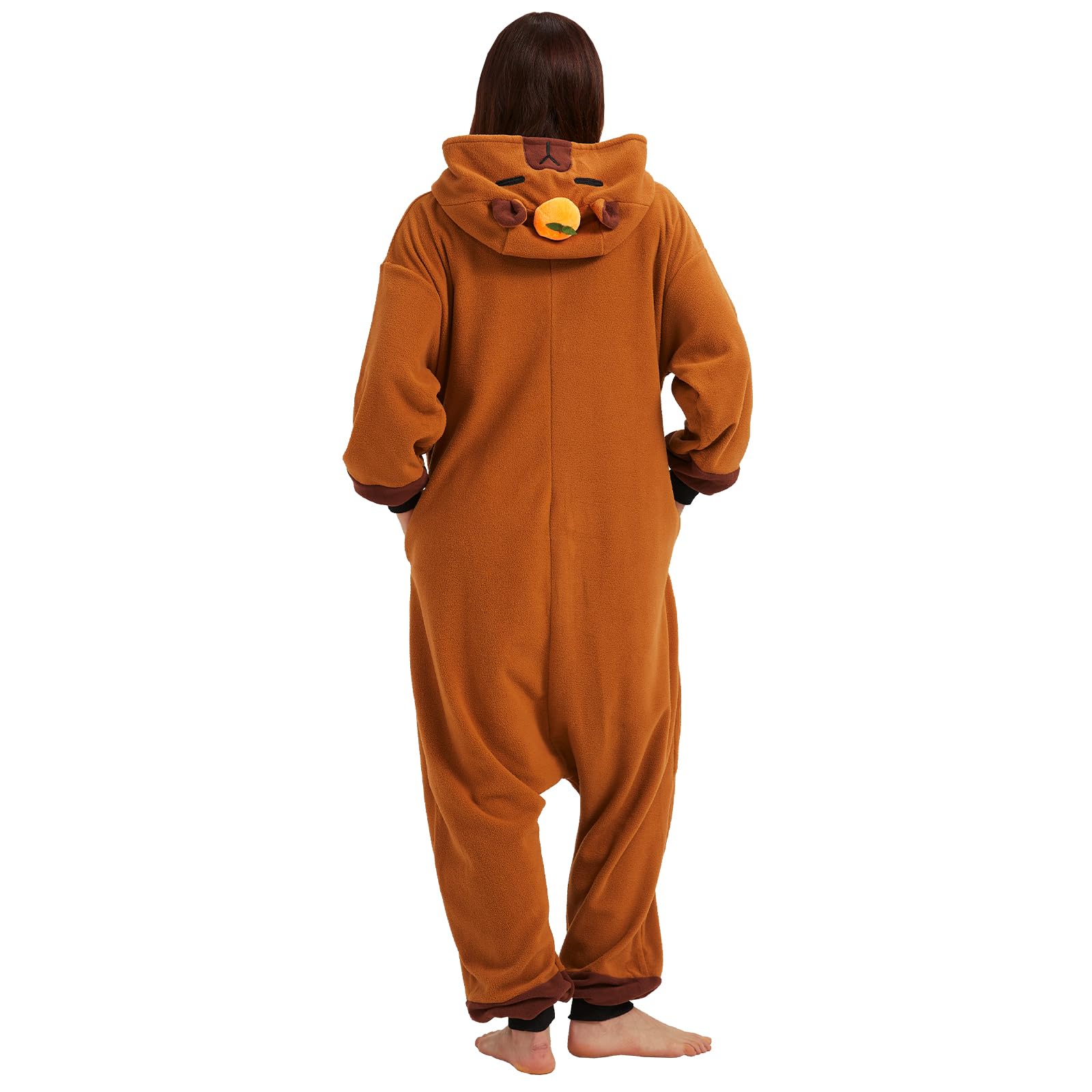 Capybara Onesie para adultos, pijama, Halloween, carnaval, disfraz, cosplay, carnaval, ropa de dormir de animales para mujer y caballero