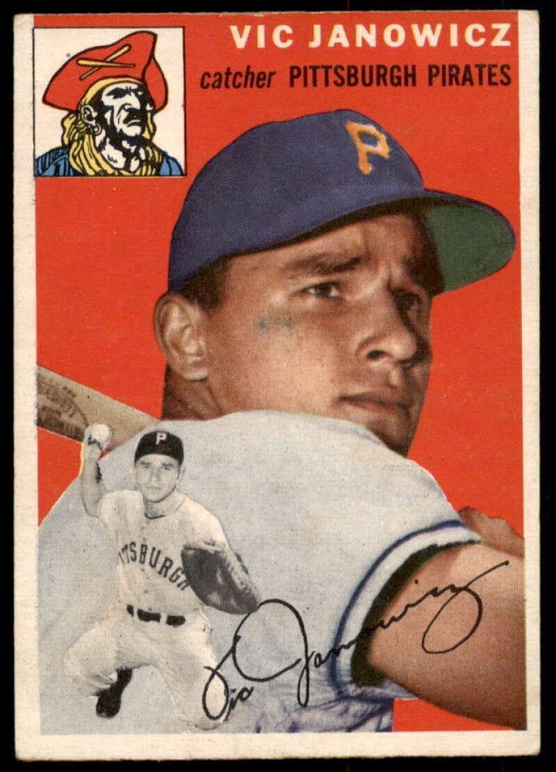 Vic Janowicz Card 1954 Topps #16 - Slabbed Baseball Cards