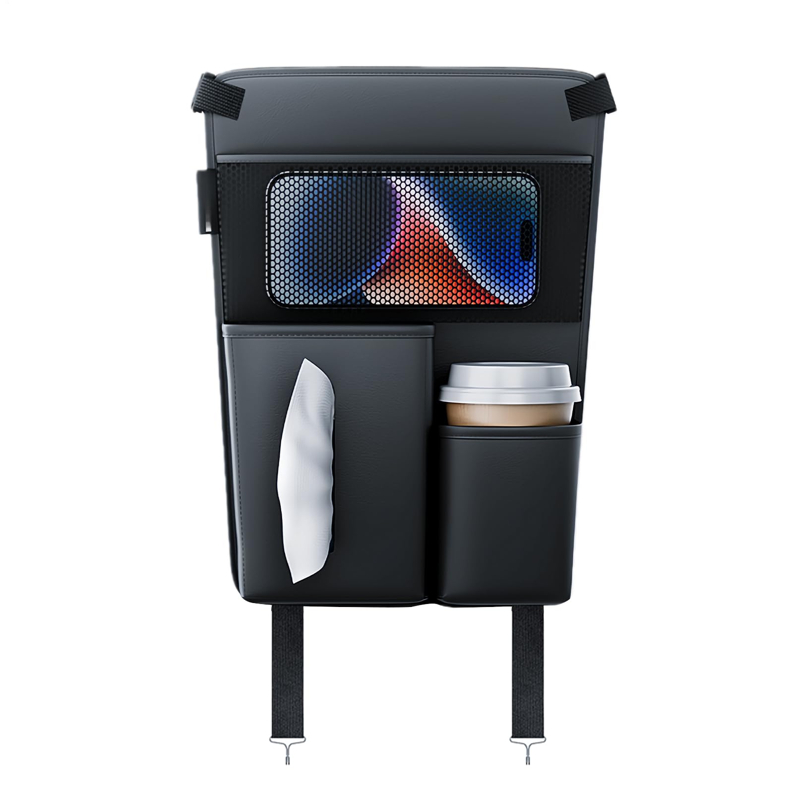 Sac de console de voiture à grande capacité pour ranger téléphones et bouteilles d'eau