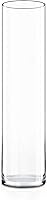 Vista 8 de CYS EXCEL Jarrón de vidrio transparente cilíndrico (H:8" D:6") Múltiples opciones de tamaño de jarrones de vidrio para flores como centros de mesa