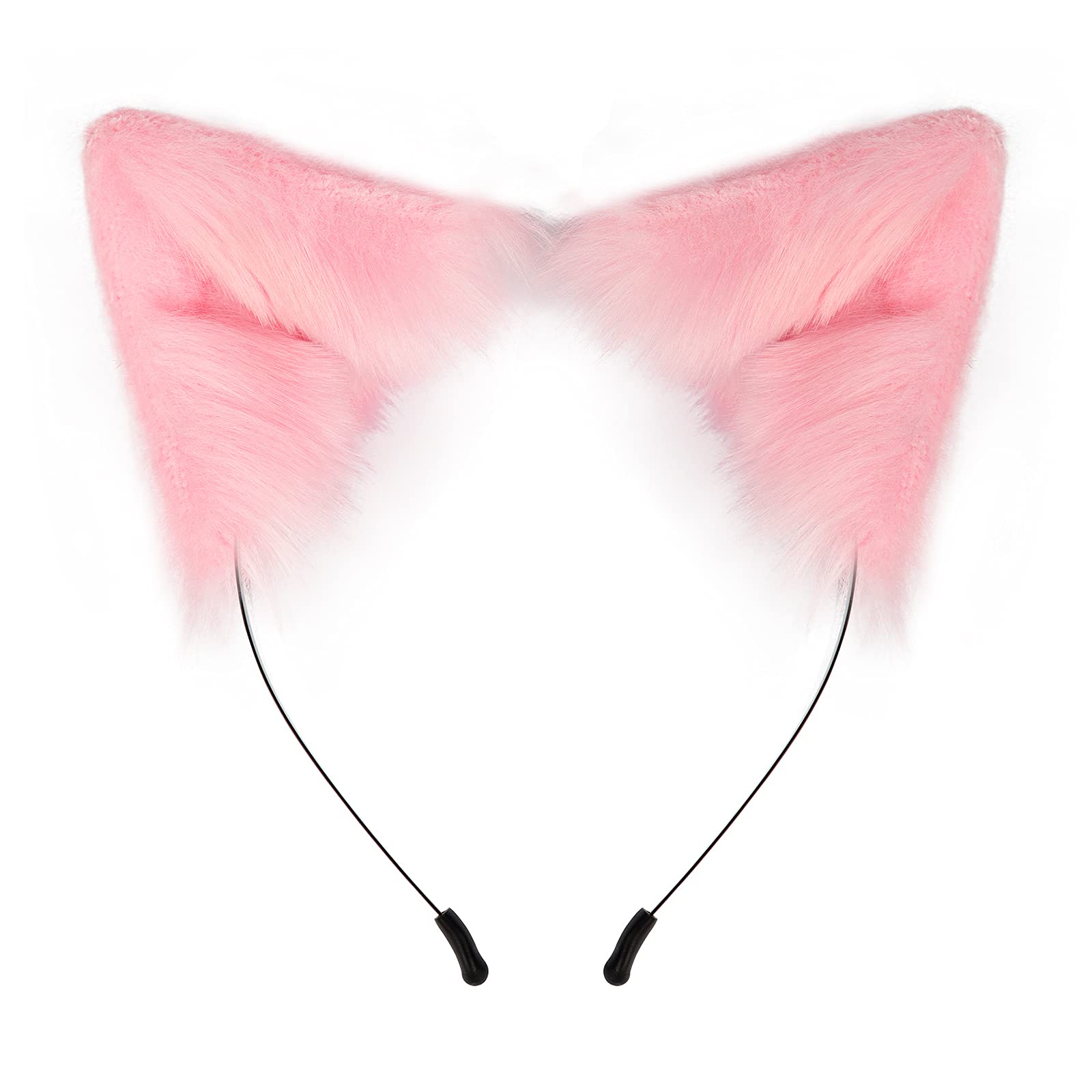 Cat Fox Faux Fur Ears Headband Cute Halloween Fancy Dress Cosplay Handmade Animal Furry Ears Hair Hoop