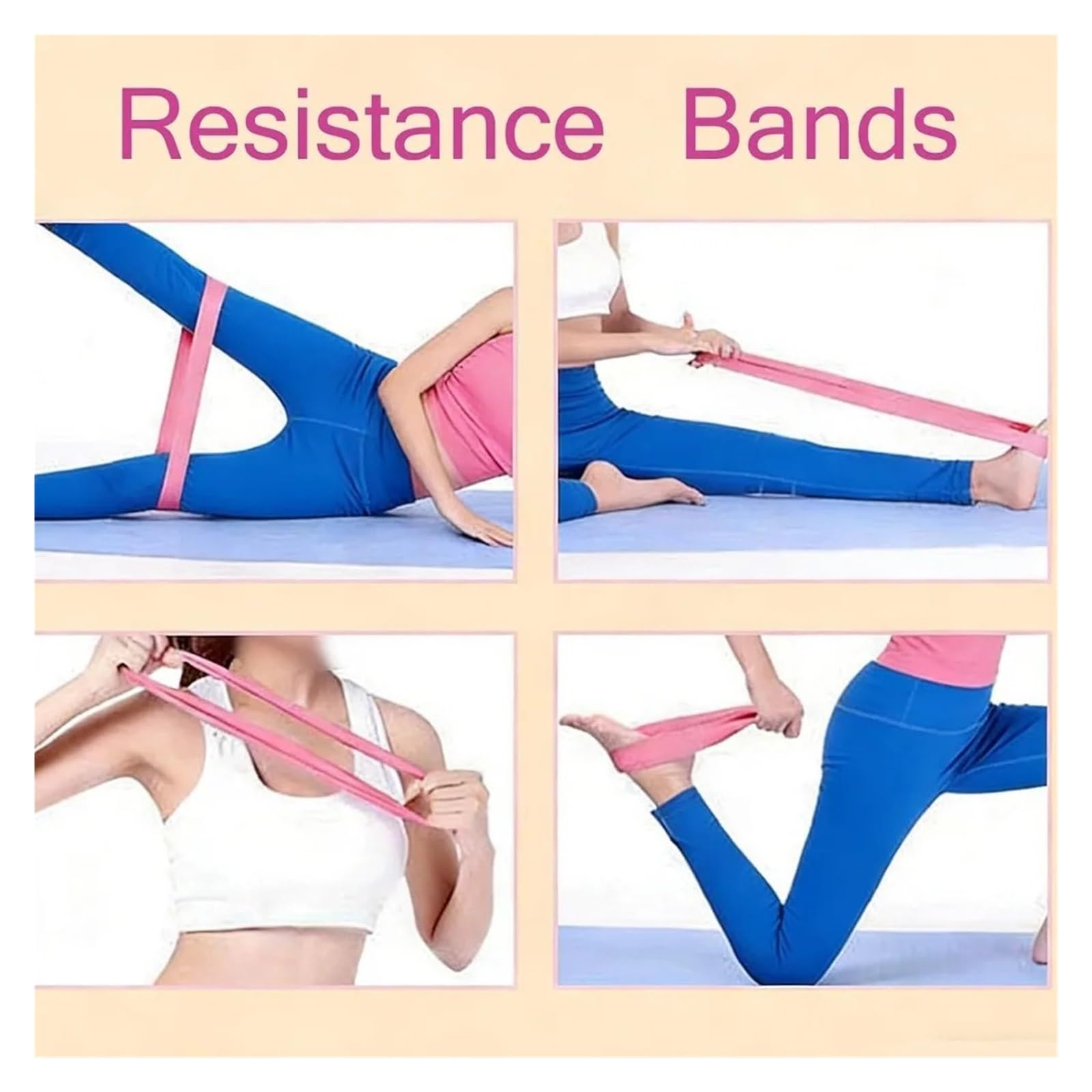 Widerstandsbänder mit Griffen Professionelles Widerstandsband-Set for Heimtraining, 3er-Pack