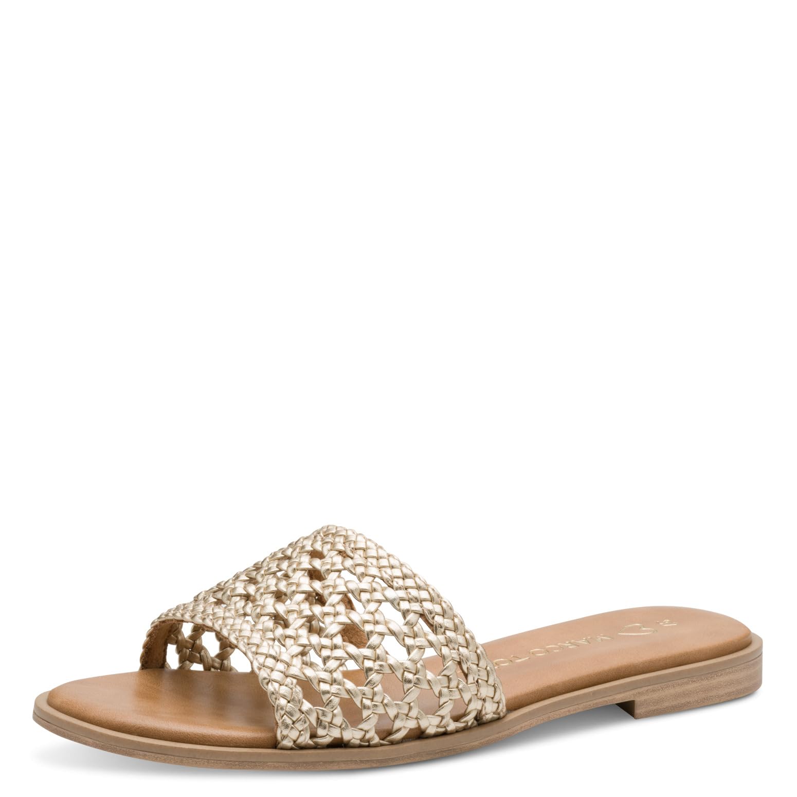 MARCO TOZZI Damen Pantoletten mit Lochmuster Sommer