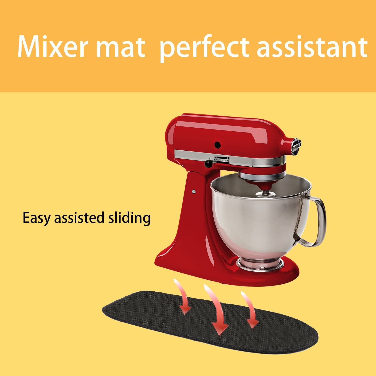 Deska ślizgowa do robota kuchennego KitchenAid Artisan, akcesoria, podkładka, mata, mata przesuwna do robotów kuchennych Kitchen Aid Heavy Duty, nakładka do ekspresu do kawy (kompatybilna z