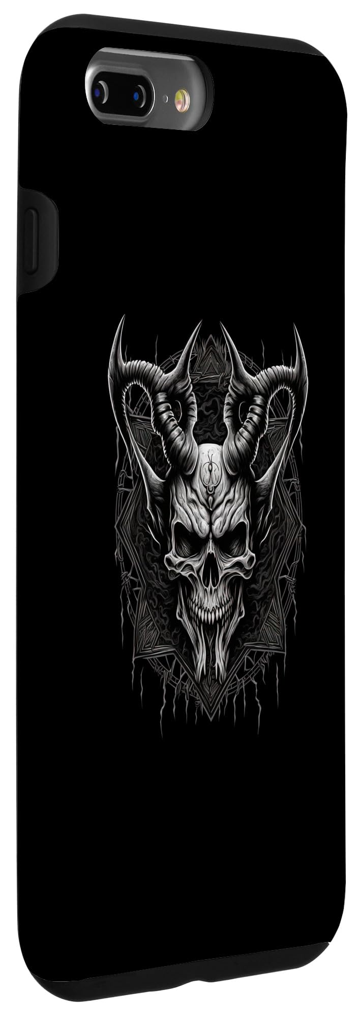 iPhone 7 Plus/8 Plus Occult and Satanic Skeleton Demon Heavy Metal Case - Image 3