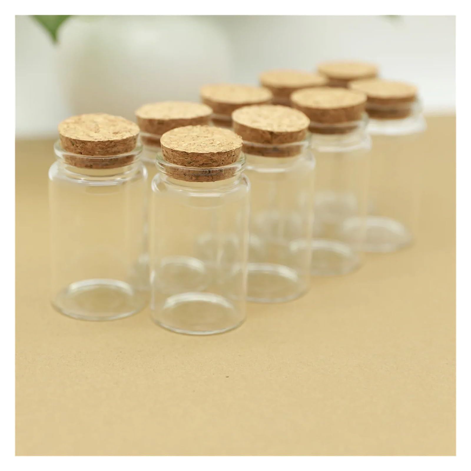 MENGKE 8 Pcs 90ml Glass Bottles With Cork Stopper 33×47×80mm Empty Spice Glass Vials Jars Home Decor Drift Bottle Glass Test Tube