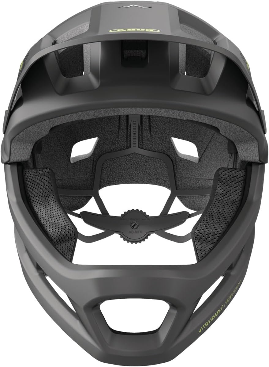 ABUS YouDrop Youth Mountain Bike Helmet - Bicycle Safety Certified, Removable Chin Guard, Designed for Children