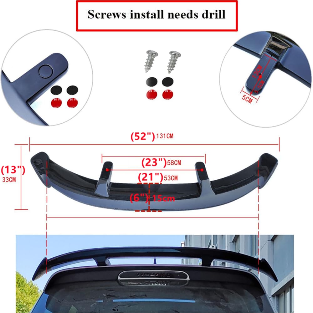 Amazon.com: MUTUSAISI Rear Spoiler Wing for Toyota Matrix 2003