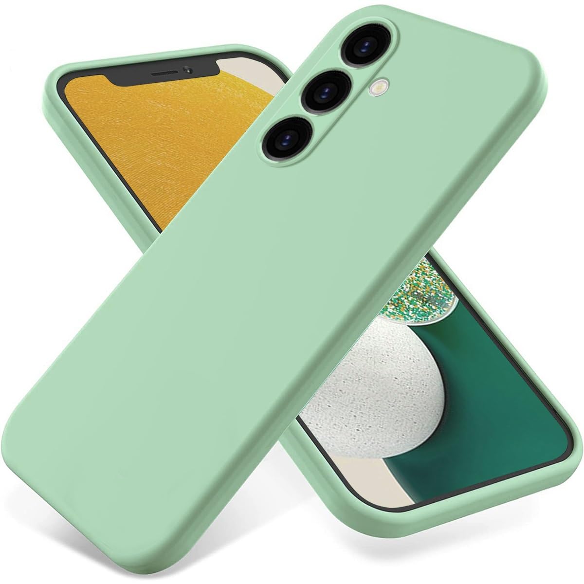 Coque Samsung Galaxy A05S housse protection arrière fine verte - 8