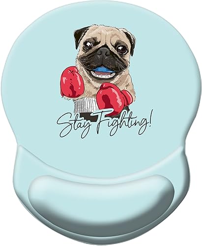 Miniatura 20 de Alfombrilla de mouse ergonómica con soporte para muñeca, cómoda alfombrilla de mouse para computadora con base de poliuretano antideslizante