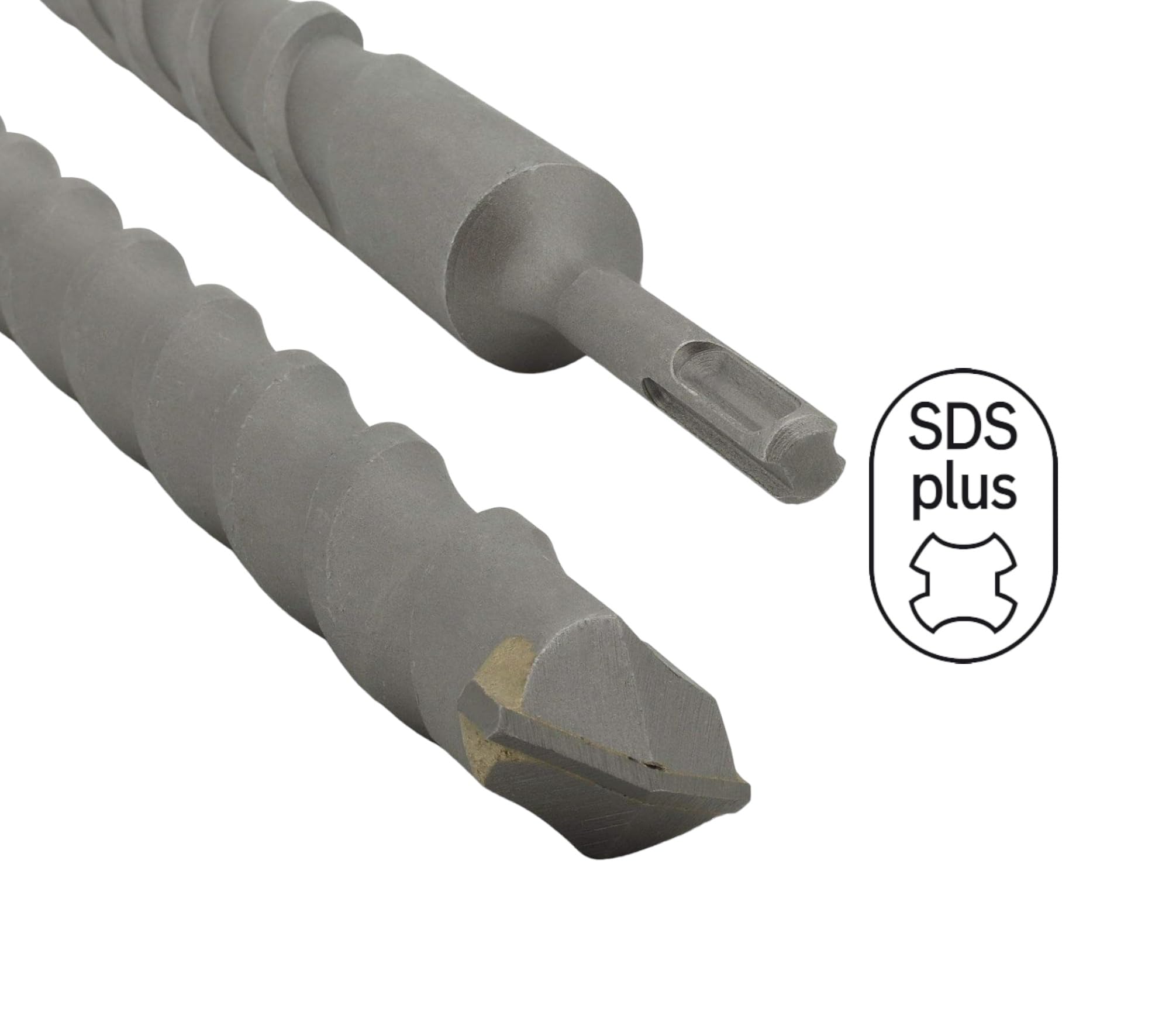 Punta da muro per trapano 80 CM X Ø 32 mm con attacco SDS PLUS punta per forare calcestruzzo mattoni pietra per lavoratori professionisti elettricisti fai da te (80CM X Ø32mm)