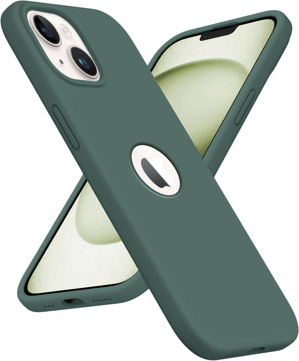 Elzzi iPhone 16 PRO MicroMicrofiber Logo Cut Cover Compatible for