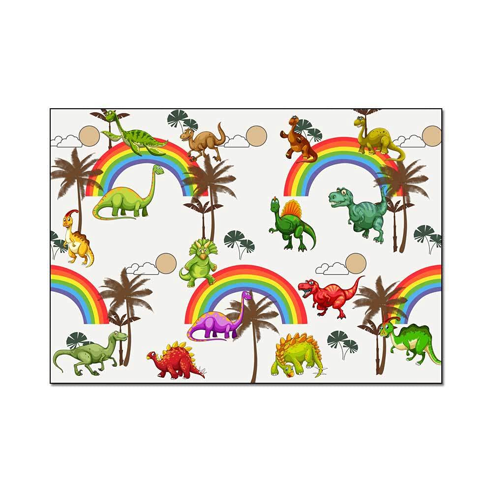 Alfombra de Juegos para bebés Carretera de Carreras de Fondo Negro de Dibujos Animados, Dormitorio, Sala de Juegos, Juegos Familiares-100x120cm