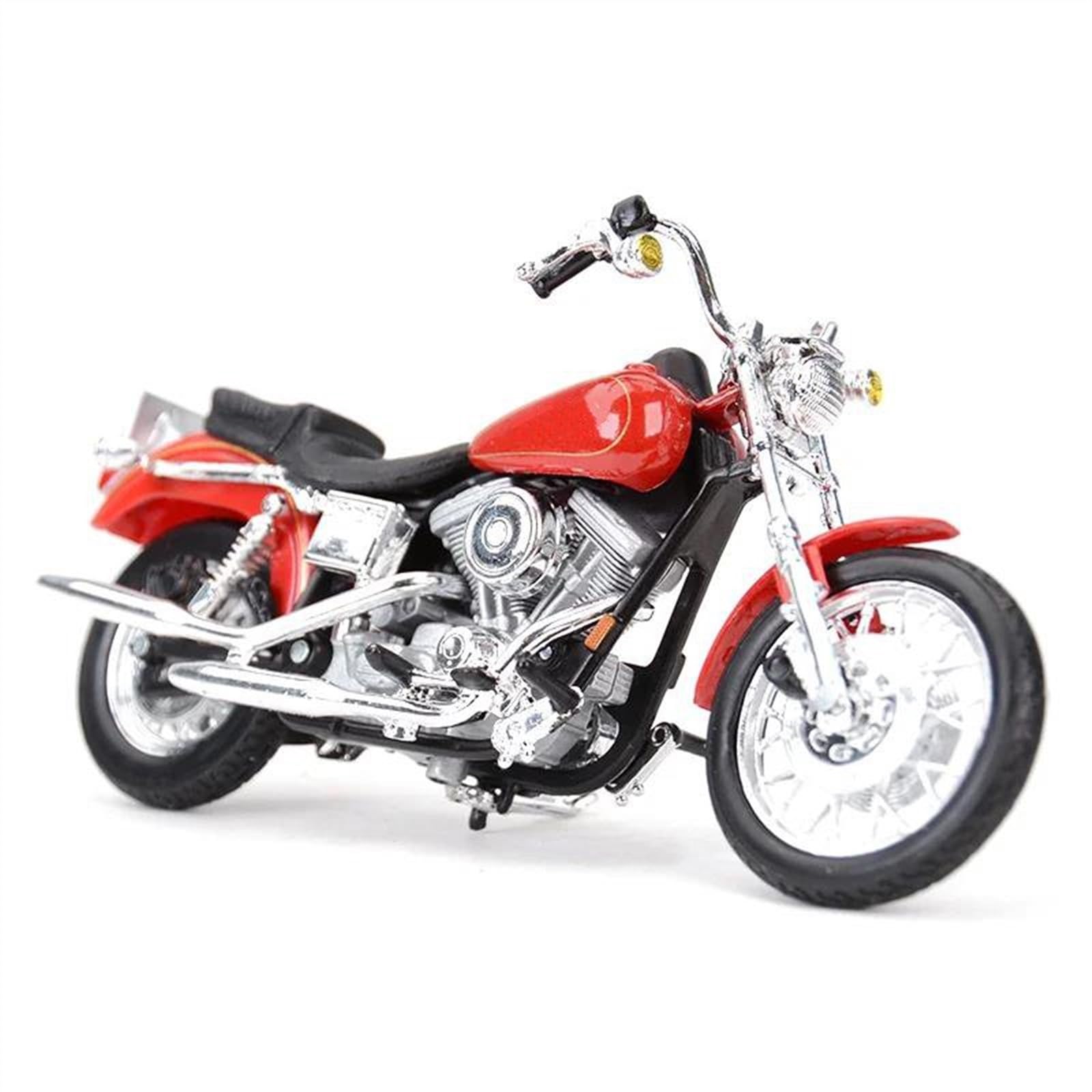 SEYXF Motorbike Toy 1/18 Motorcycle Metal Model Collection Simulation Diecasts Gifts for Harley for Davidson FXDL for Dyna for Low Rider 1997(with Foam Box)
