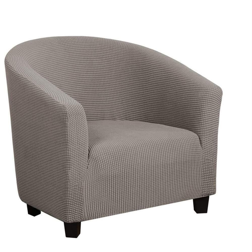 Buaogdvg Taupe Chesterfield Cocktail Chair Slipcovers, Stretch Jacquard Non-Slip 1-Piece Tub Chair Slipcovers Sofa Cover(Taupe)
