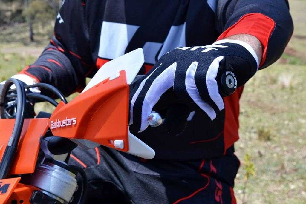 Barkbusters Sabre MX/Enduro Handguard - Black (with deflectors in Orange)
