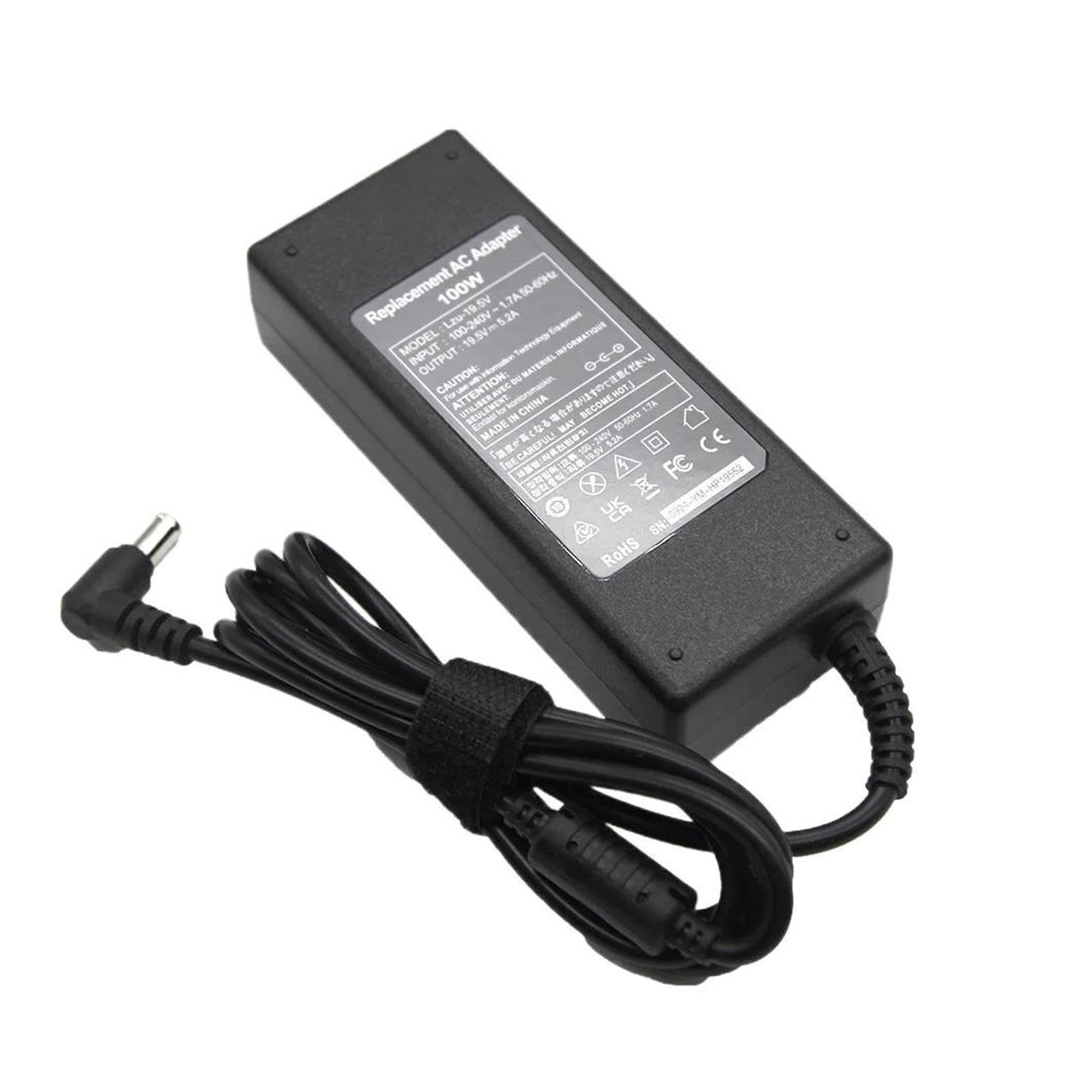 Adattatore CA for Caricabatterie 19,5 V 5,2 A 100 W 6,5 * 4,4 Mm, Compatibile Con Sony, Compatibile Con VAIO, PCG-61511L VGP-AC19V20 VGP-AC19V29-AC19V31-AC19V32 33(With AU plug)