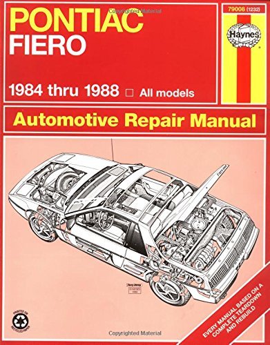 Manual Pontiac Fiero para reparar averías de los modelos USA entre 1984 y 1988