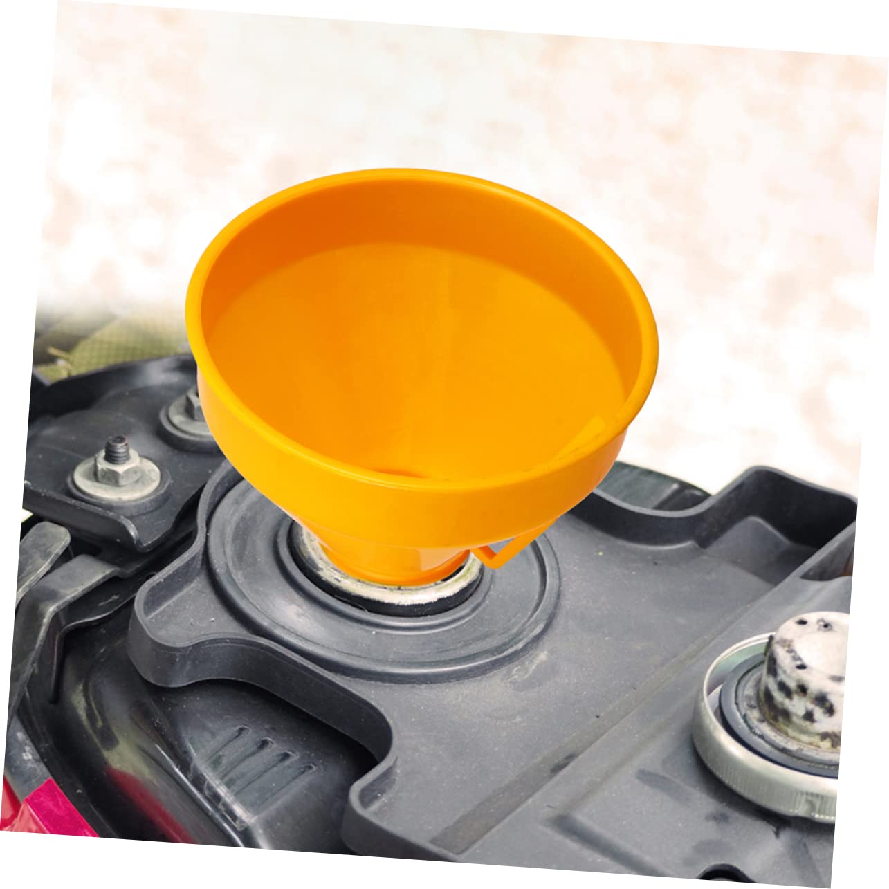 iplusmile 4 Piezas Embudo De Relleno Embudo De Llenado De Aceite De Vehículo Con Tubo Motor De Gasolina Largo y Flexible Del Tanque De Gasolina Abdominales Orange