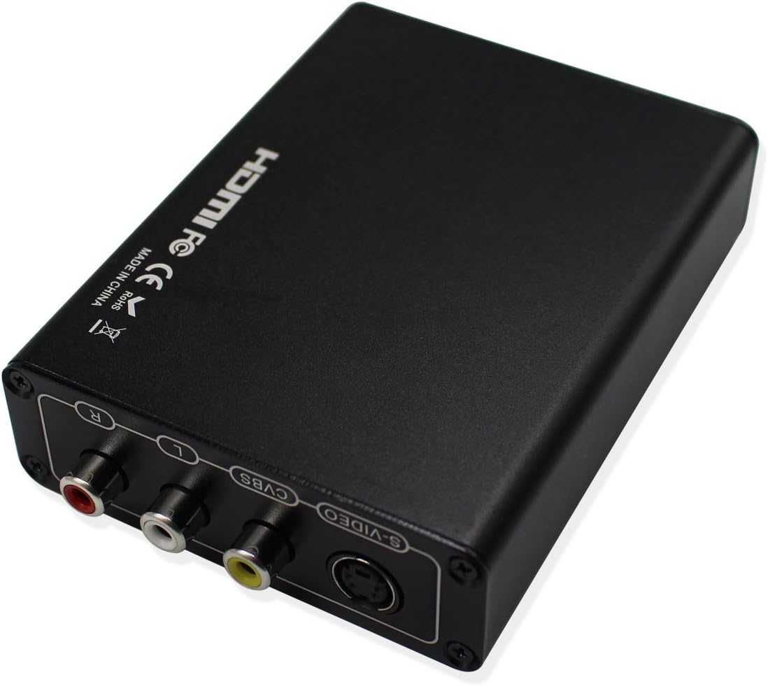 HDMI to 3RCA AV CVBS Composite & S-Video R/L Audio for DVD VCR PS2 PS3 Xbox HDTV
