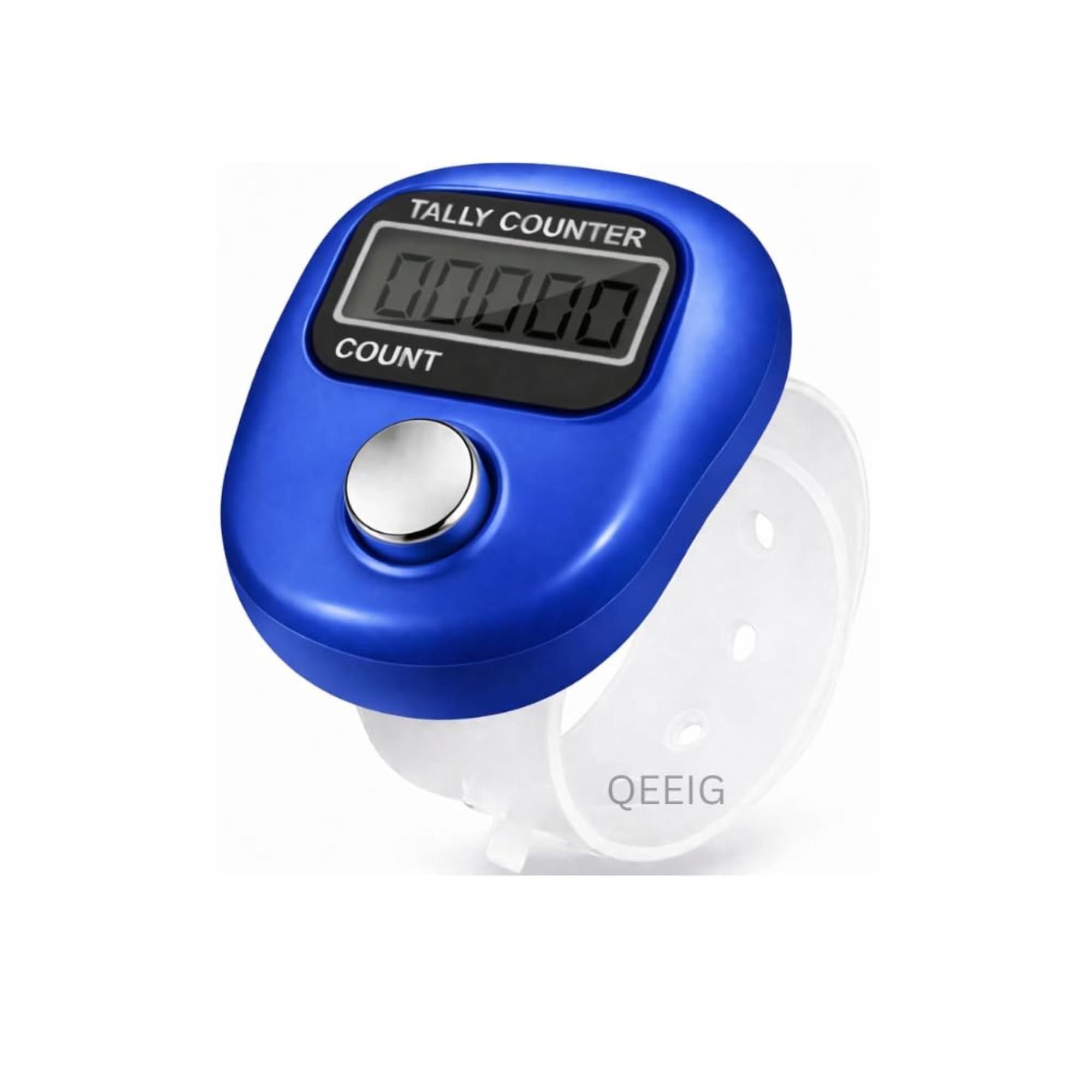 QEEIG Multiuse Finger Counter Portable Hand Finger Ring Counting Machine Digital Head Electronic Tally Counter Jap Counting Device for Mantra Jaap | 11 cm | Pack of - 01-image-29