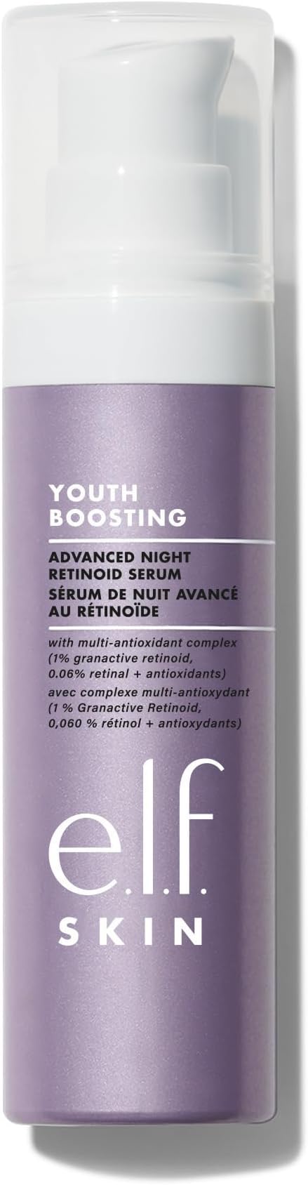 e.l.f. SKIN Youth Boosting Advanced Night Retinoid Serum, Anti-Aging Serum For Reducing Appearance of Fine Lines & Wrinkles, Vegan & Cruelty-Free