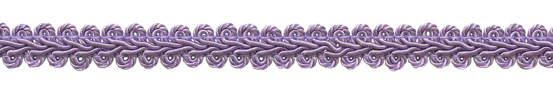 DÉCOPRO 1cm (1/2") Basic Collection French Gimp Braid Trim FGS, Lilac Purple # D7 (Light Lavender Violet Purple) 50m (54.6 yards/164 ft)