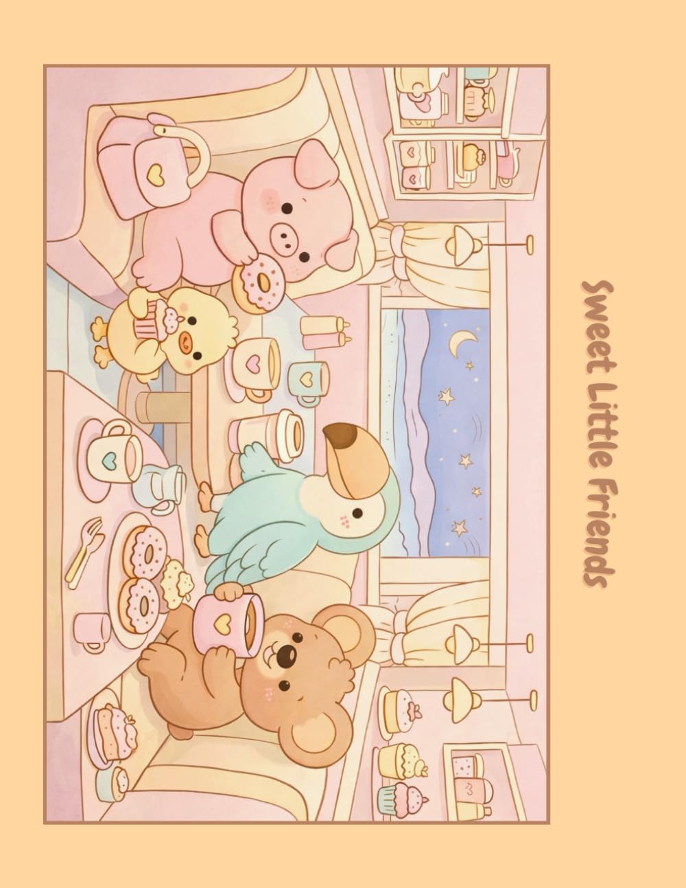 Sweet Little Friends: Coloring Book