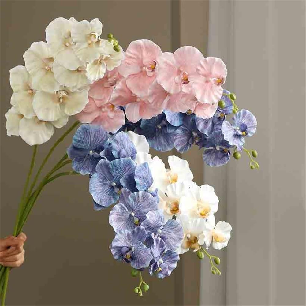 Party Einzelne Phalaenopsis-Simulationsblumen Gefälschte Blumen Wohnzimmeranordnung Dekorative Garten