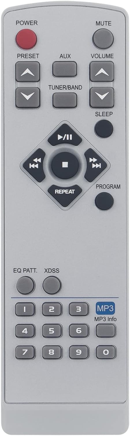 VINABTY New 6710CMAM09D Replace Remote Control 6710CMAM09D Audio Remote Control Replacement fit for LG Audio System 6710CMAM09D 6710 CMAM 09D LX-M140D Remote Controller