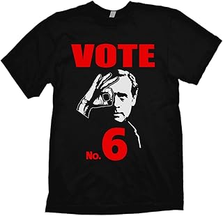 The Prisoner T-Shirt Vote 6" Inspired by The 1967 Patrick McGoohan TV Series