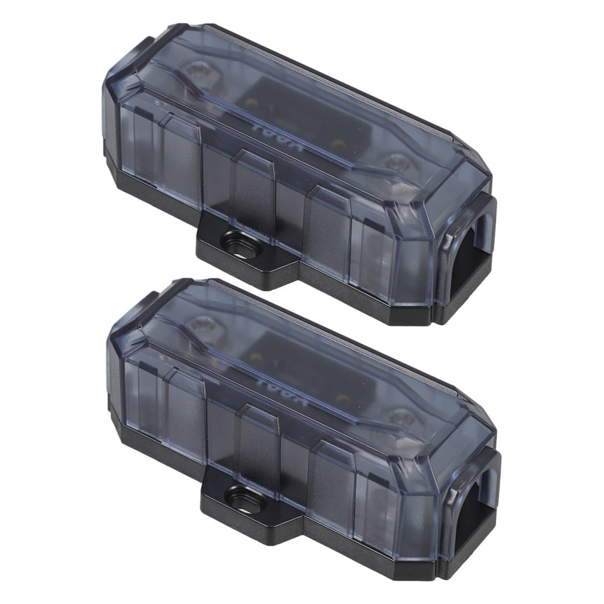 Portafusibile per Amplificatore 100a in Lega di Zinco, 2 Pezzi | Impianti Semplice Auto , Installazione Protezione Affidabile Audio Colore Argento