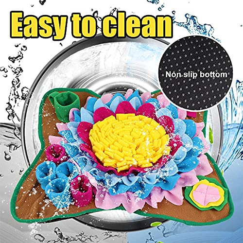 Pet Snuffle Mat for Dogs Interactive Feed Game Sunflower Suction Cups Dog Treats Feeding Mat with Puzzles Encourages… - Image 7