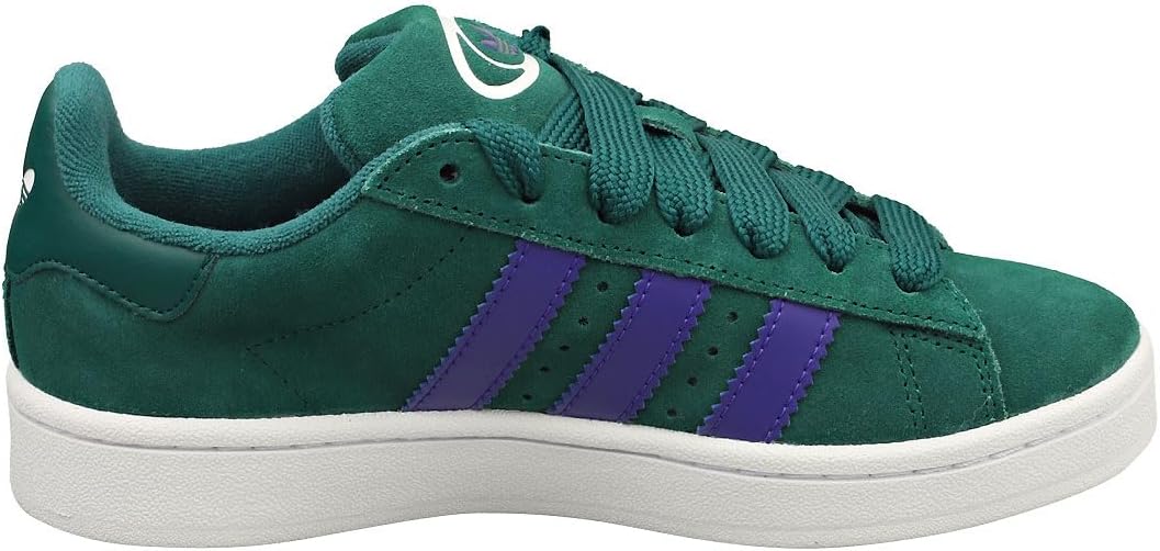 adidas Womens Campus 00s Shoes, Collegiate Green/Footwear White/Energy Ink, Size 8