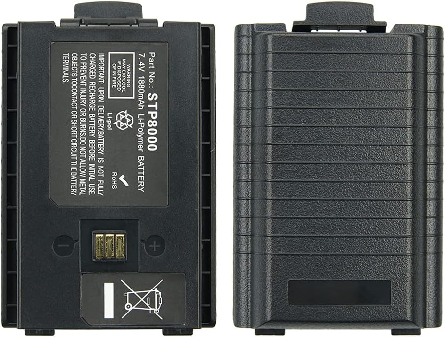 7.4V 1880mAh Sepura STP8000 Battery for Sepura STP8000 STP8020 STP8030 STP8035 STP8038 STP8040 STP9000 Two Way Radios Replacement Li-Polymer Battery