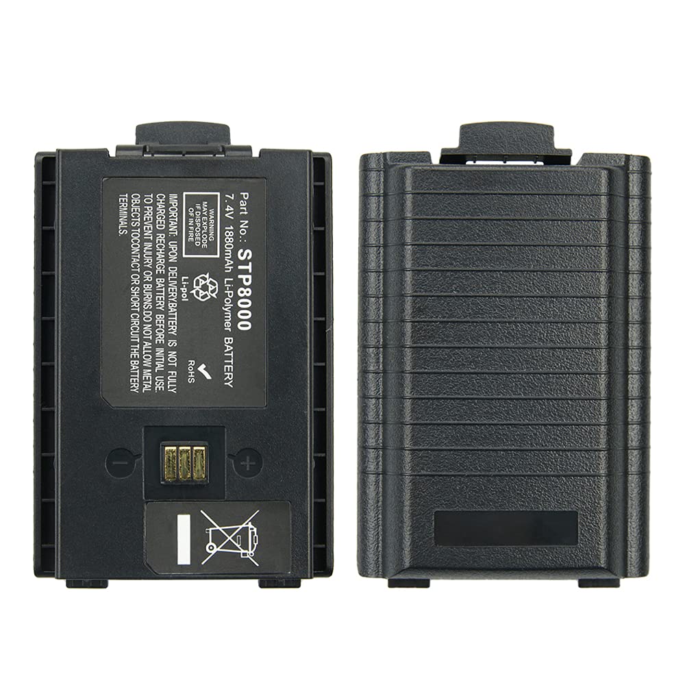 7.4V 1880mAh Sepura STP8000 Battery for Sepura STP8000 STP8020 STP8030 STP8035 STP8038 STP8040 STP9000 Two Way Radios Replacement Li-Polymer Battery